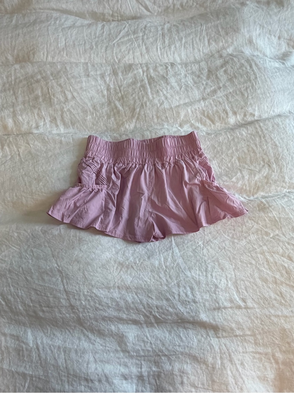 Free People Get Your Flirt On Powder Pink Athletic Shorts
